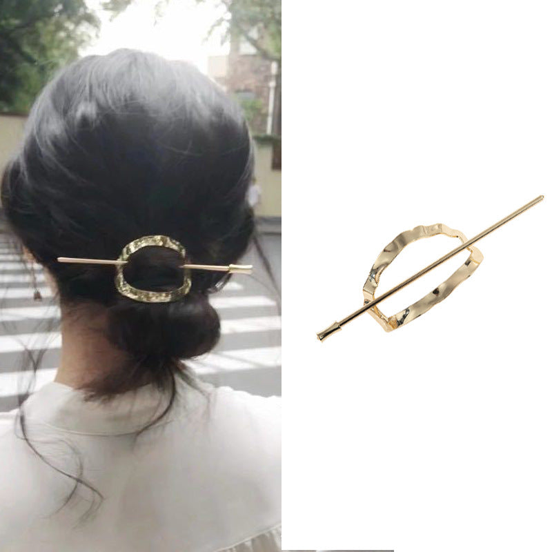 Wholesale Metal Hollowed Out Oval Hair Clips